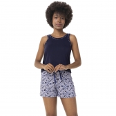 Pijama Short Doll Regata Malha Modal - Toque Suave - Marinho