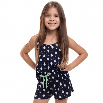 Short Doll Alcinha Infantil em Modal Summer