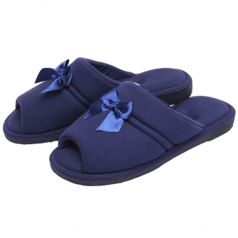 Pantufa Anatômica Malha com laço Cetim - PUFF
