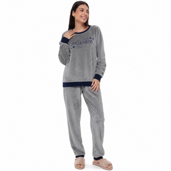 Pijama Feminino Pelúcia Fleece Wellness