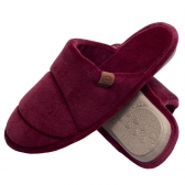 Chinelo Plush Anatômico Fechado Flexível Premium - Bordô