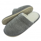 Pantufa Pelúcia com Plush Solado Leve - Mescla