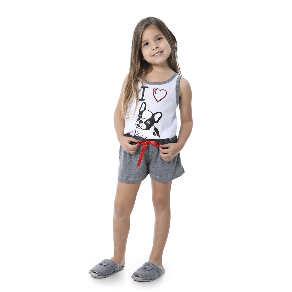 Pijama Infantil Malha - Mescla