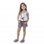 Pijama Infantil Malha - Mescla
