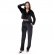 Conjunto casual em Plush com Abertura em Botão - Preto