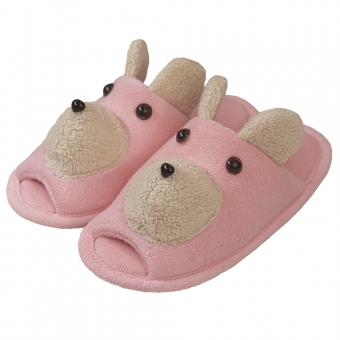 Chinelo Atoalhado Flexível Urso Carinhoso - Infantil