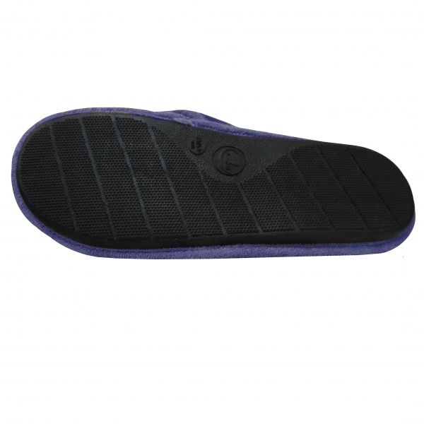 Pantufa Atoalhada Masculina com Espuma Massageadora - PUFF - Índigo