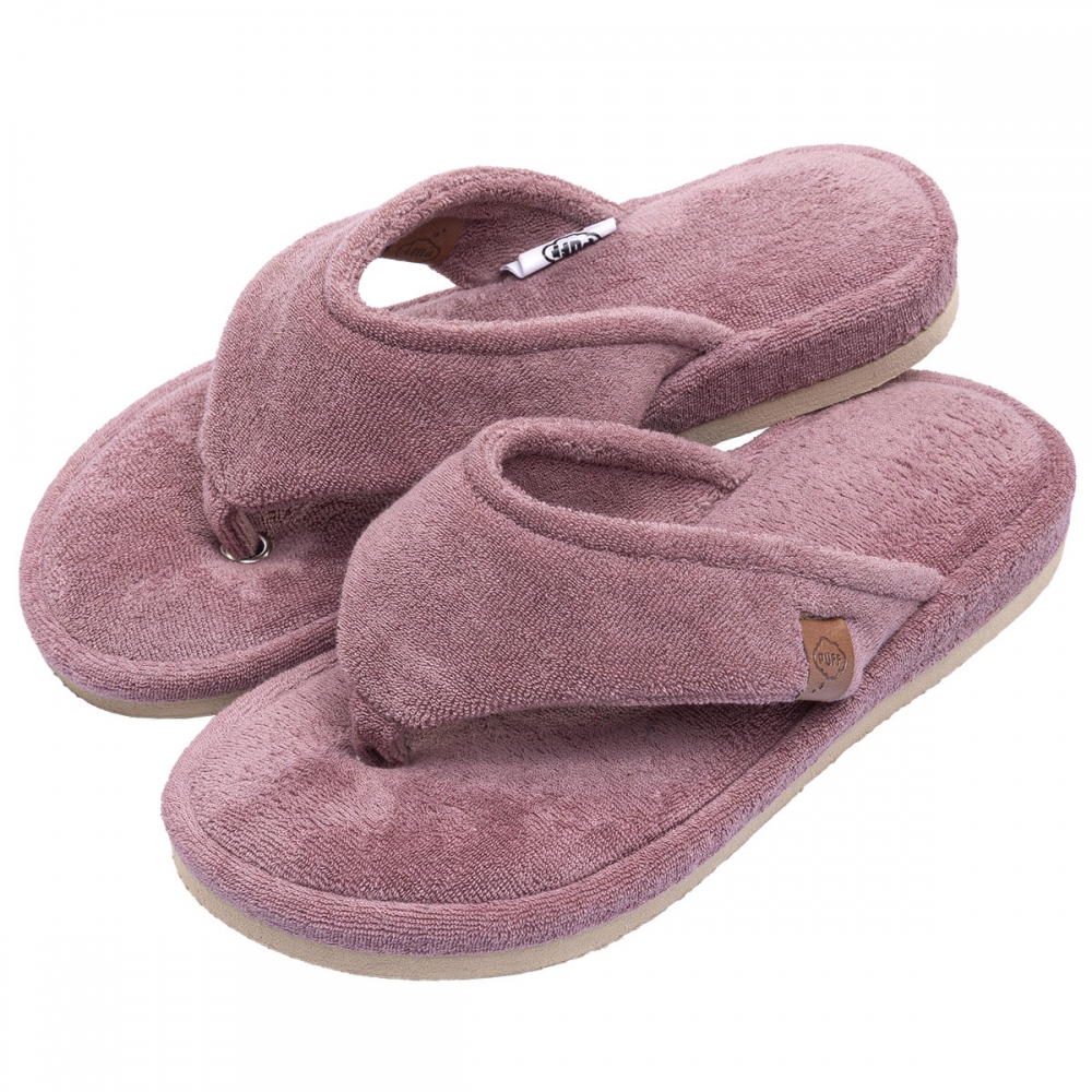 Pantufa Anatômica Soft em Atoalhado - Dedo - Amora