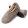 Pantufa Anatômica Flexível Masculina Atoalhada Mocassim - Caqui