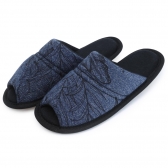 Pantufa Flexível em Malha Floral Infantil - Marinho