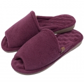 Pantufa Atoalhada Anatômica com Espuma Massageadora - Bordô