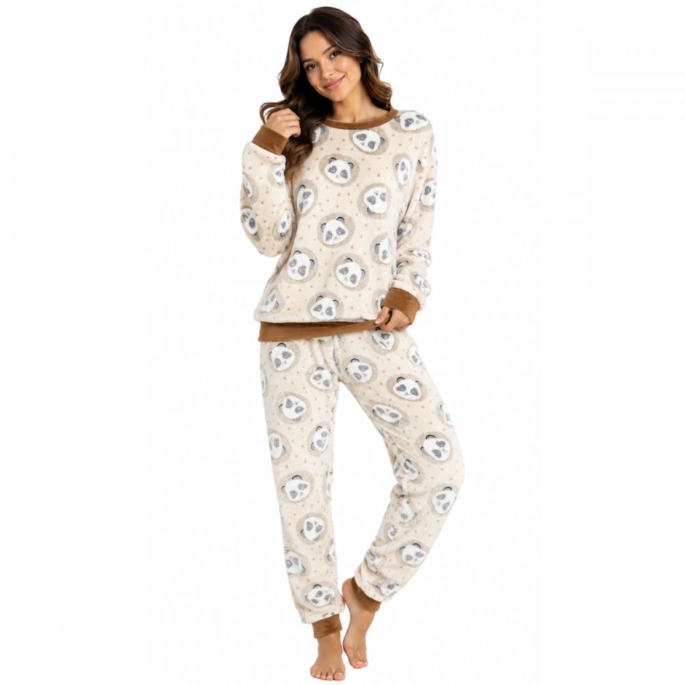 Pijama Pandinha Ultrasoft Luminus - Única