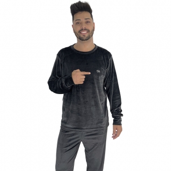 Pijama Puff Sr P Plush Super Soft Masculino Elastano