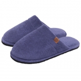 Pantufa Atoalhada Masculina - Solado Leve Plano - Indigo