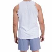 Pijama Masculino Regata Malha de Algodão Puff - Índigo