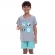 Pijama Infantil em Viscolycra Estampa Cachorrinhos - Verde