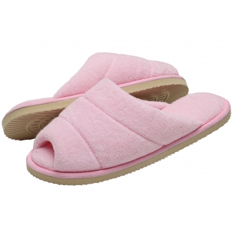 Pantufa Feminina em Atoalhado com  Solado Plano Levite