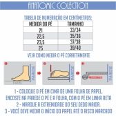 Pantufa Anatômica Malha com laço Cetim - PUFF - Azul