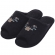 Pantufa Eva Atoalhada Flores - Anatômica Flexível - Preto