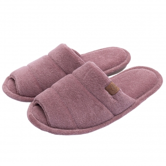Pantufa Feminina em Atoalhado Solado Anatômico Flexível Puff