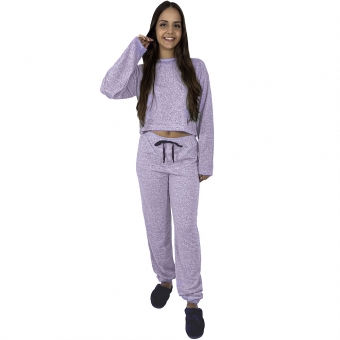 Pijama Tricot Brush Puff Australiano com Elastano