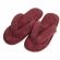 Pantufa Atoalhada Flexível Dedo - PUFF - Bordô