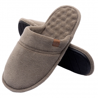 Pantufa Atoalhada Masculina com Espuma Massageadora - PUFF