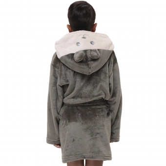 Robe Infantil Inverno Fleece Capuz Orelhinha Ursinho Fofo