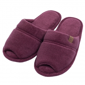 Pantufa Atoalhada Aberta: Conforto Flexível para Seus Pés