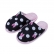 Pantufa Flexível Pelúcia Malha Coelho Infantil - Preto