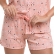 Short Doll Estampado de Manga com Botões em Modal Summer - Salmão