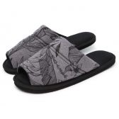 Pantufa Masculina Levite em Malha Floral - Chumbo