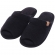Pantufa Atoalhada Aberta: Conforto Flexível para Seus Pés - Preto