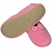 Sapatilha Flexível Plush com Laço PUFF - Rosa