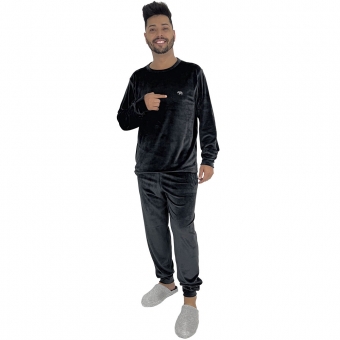 Pijama Puff Sr P Plush Super Soft Masculino Elastano