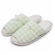 Pantufa Flexível Infantil em Atoalhado e Viscolycra Xadrez com Laço - Verde