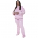 Pijama Inverno Fleece Peluciado com Bordado de Flores - PLUS - Rosa