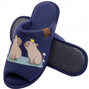 Pantufa Capy & Cozy Malha Algodão Capivara