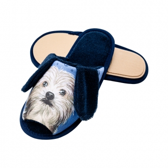 Pantufa Atoalhada Flexível Infantil Cachorrinho