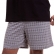 Pijama de Manga em Malha 100% Algodão Montanha com Jacquard Xadrez - Preto