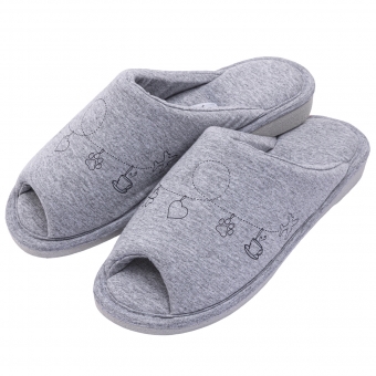 Pantufa Algodão Pingentes de Conforto — Aberta e Anatômica