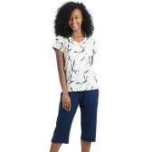 Pijama Pescador em Viscolycra Estampada