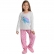 Pijama Malha Estampada Silk Infantil - Rosa
