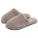 Pantufa Atoalhada Masculina - Solado Leve Plano - Caqui