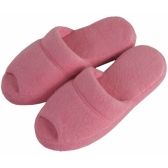 Pantufa Comfort Atoalhada Flexível Espuma 20mm Altura - Rosa