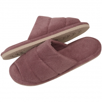 Pantufa Feminina em Atoalhado com  Solado Plano Levite