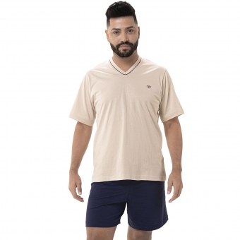 Pijama Masculino em Malha de Algodão - Puff