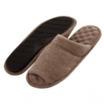Pantufa Atoalhada Masculina com Espuma Massageadora - PUFF