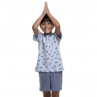 Pijama de Malha do Fundo do Mar Infantil