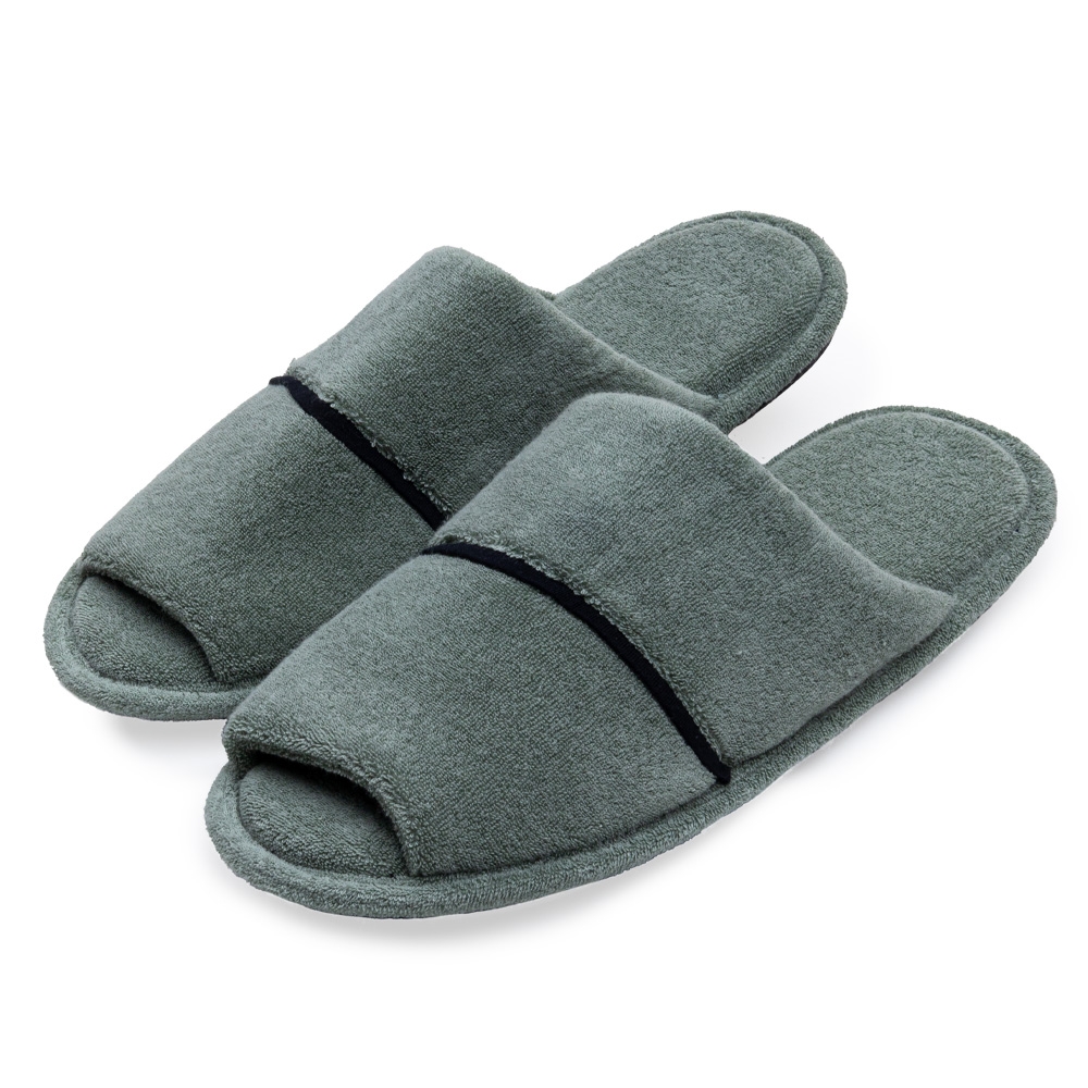 Pantufa Masculina Anatômica Atoalhada - Verde